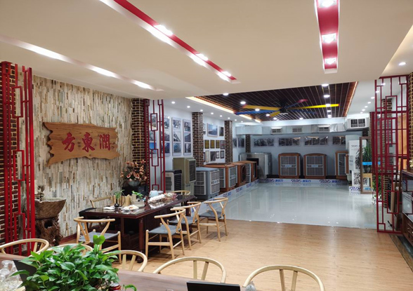 潤東方環保空調展廳一角