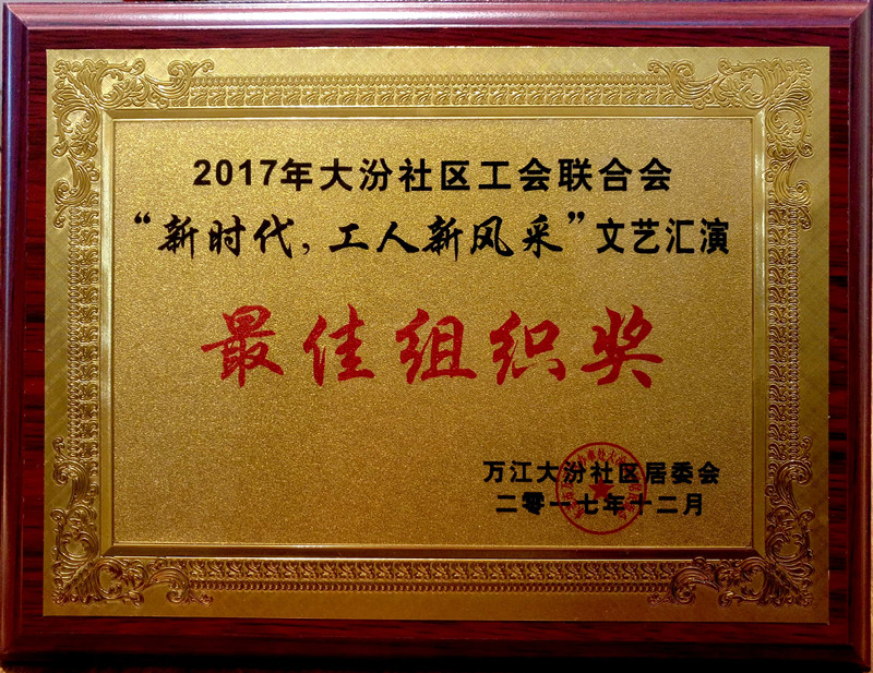 文藝匯演最佳組織獎